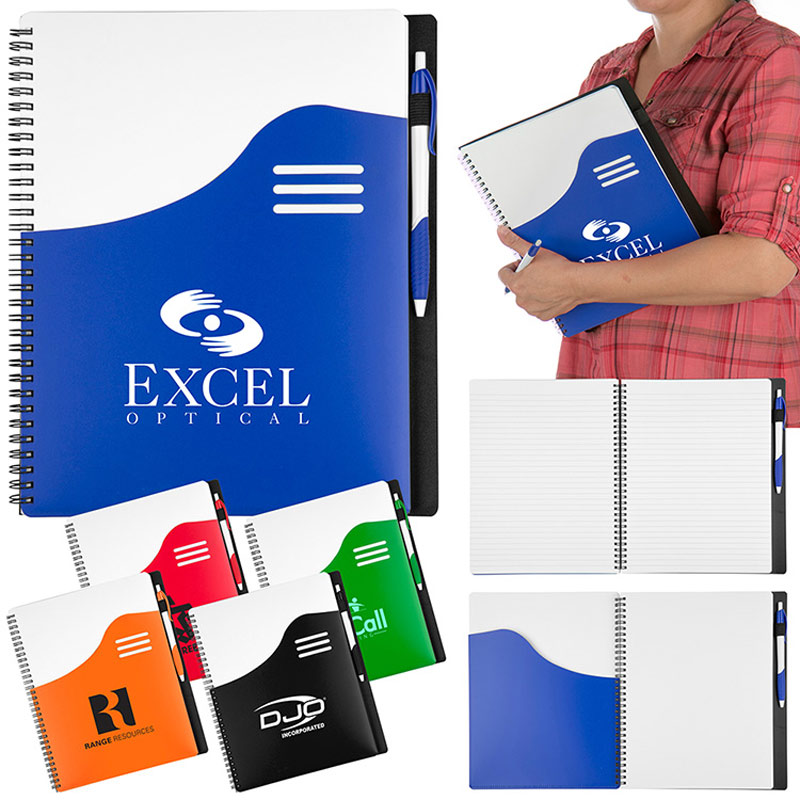 Big Wave Large Spiral Notebook Set