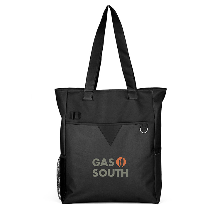 Center Divider Zip Top Tote