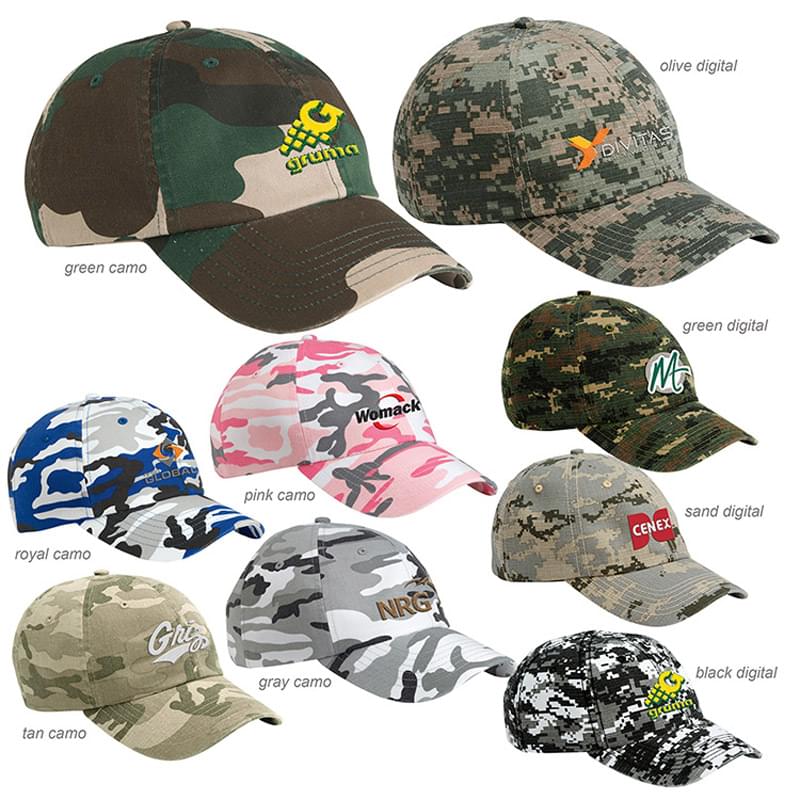 VALUCAP CAMO BIO-WASHED UNSTRUCTURED CAP