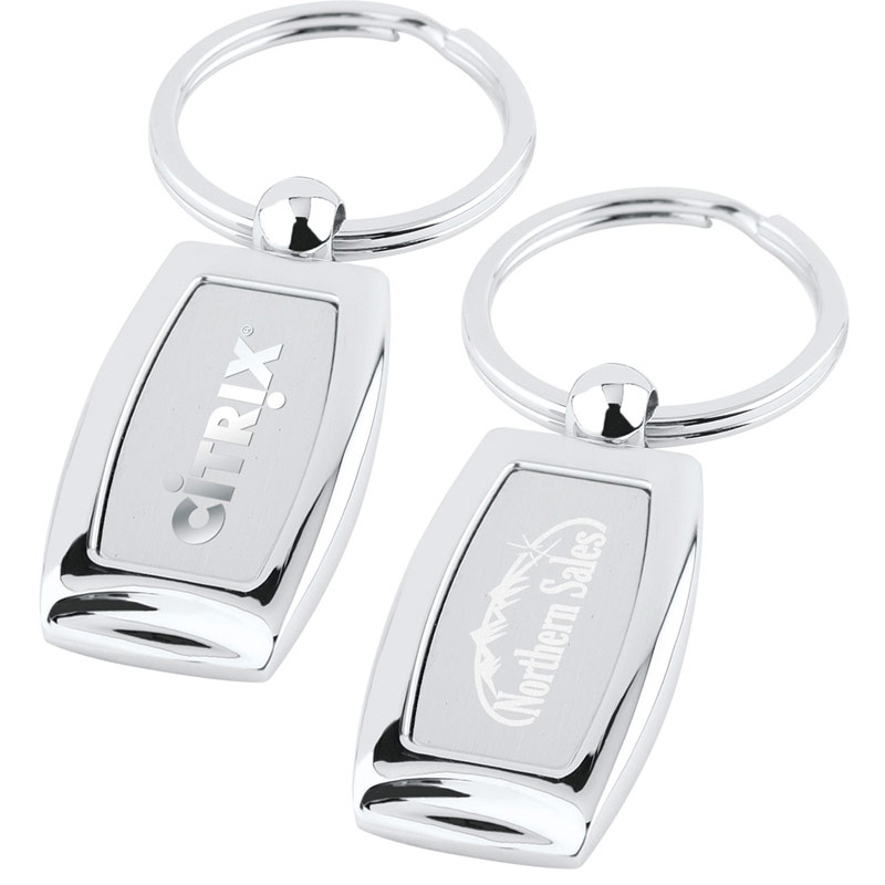 Curved Metal Key Tag