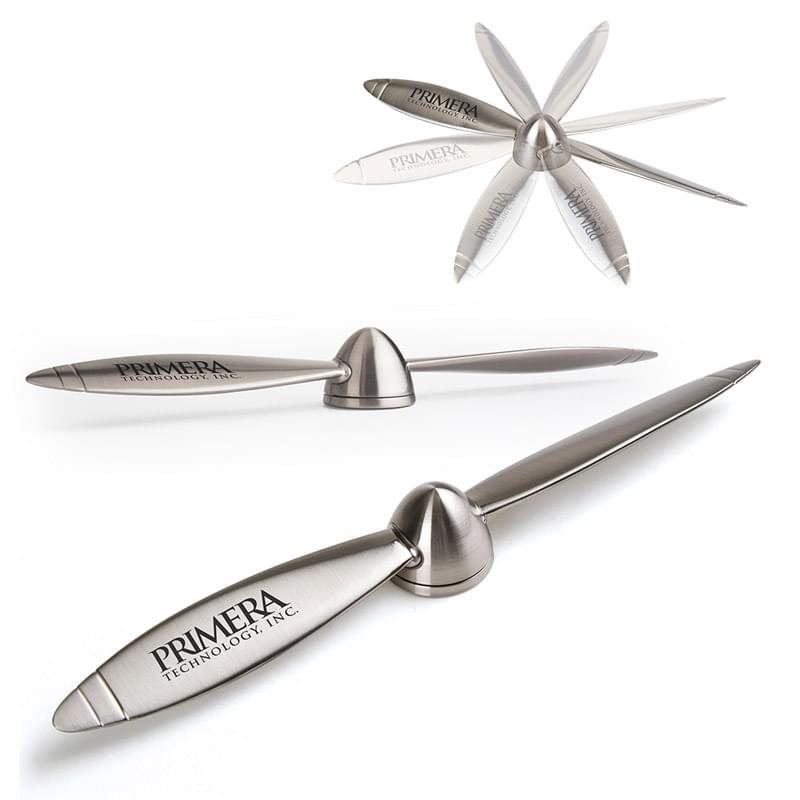 High Flyer Chrome Desktop Paperweight / Letter Opener