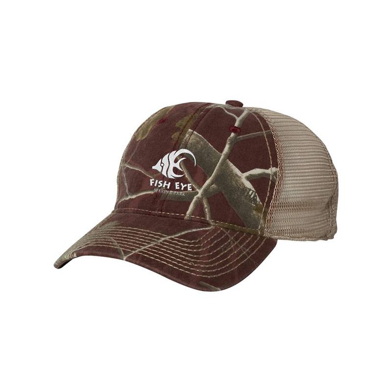 Outdoor Cap Mesh Back Camo Cap