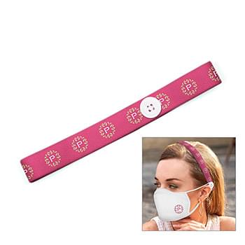 Elastic Stretch Headband 1" with Buttons for Mask Loops